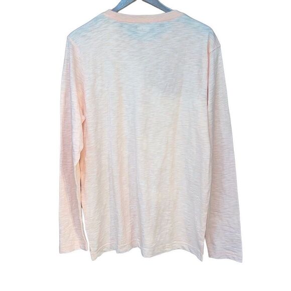 42-44 L Lightweight peach salmon long sleeve crewneck Lands’ End - Picture 8 of 9